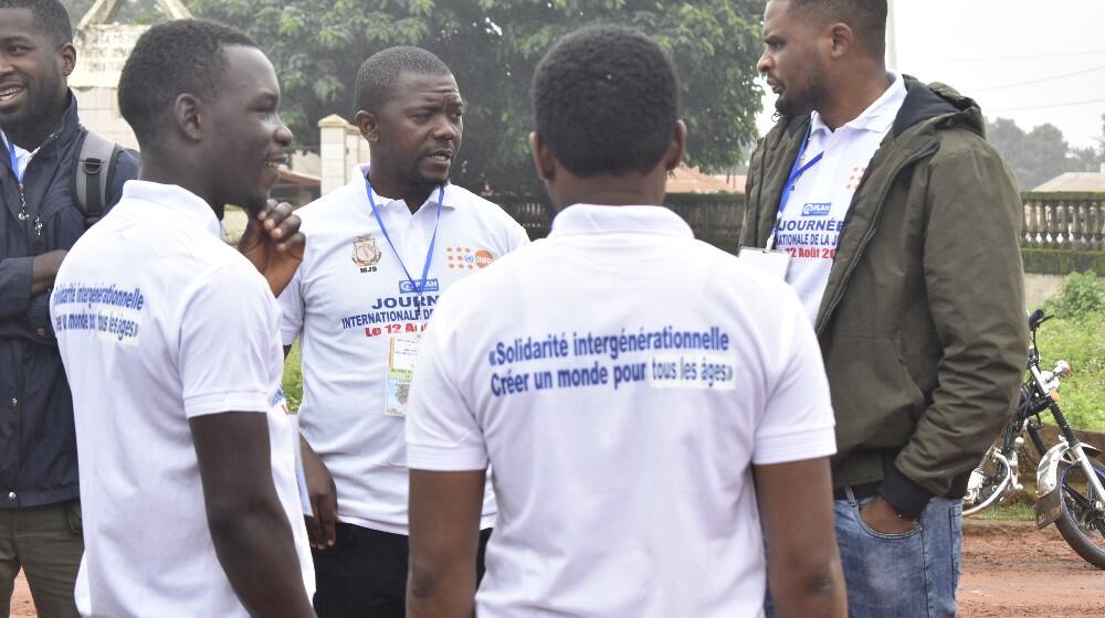 Des jeunes participants à la journée internationale de la jeunesse 2022 à Dalaba