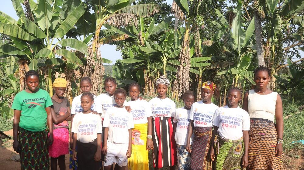 Jeunes filles protégées de l'excision à Lola, dans la région de N'zérékoré - Guinée