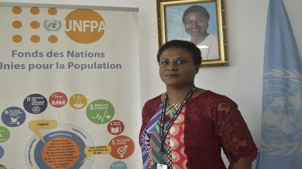 Madame Corinne Delphine N’DAW, Nouvelle Représentante de UNFPA Guinée 