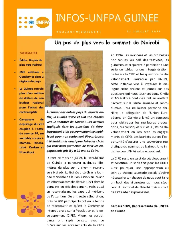 NEWSLETTER UNFPA GUINEA #02